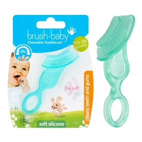 Brush-baby Chewable Toothbrush & Teether (Teal)