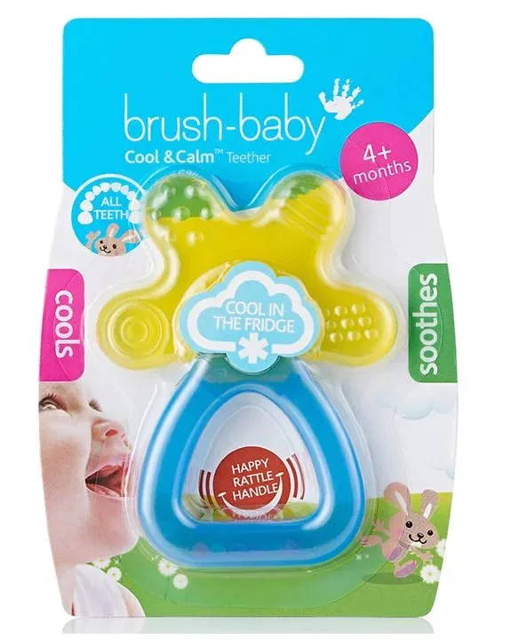 Brush Baby Cool & Calm Teether (Yellow-Blue)