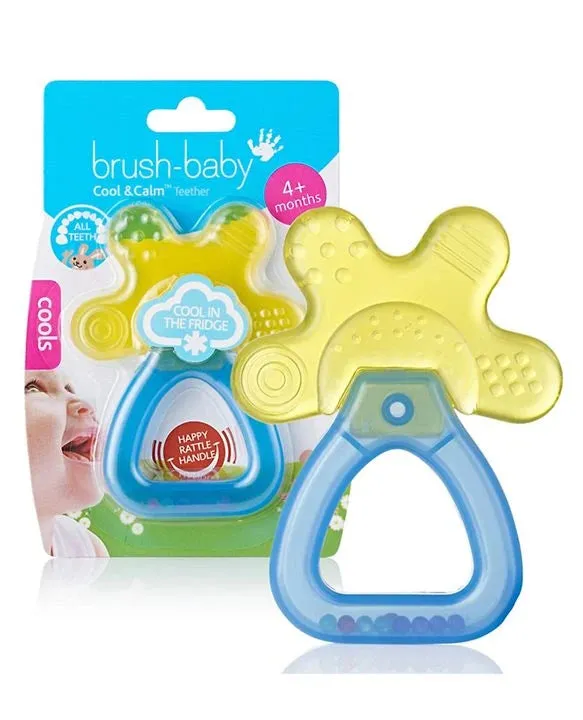 Brush Baby Cool & Calm Teether (Yellow-Blue)