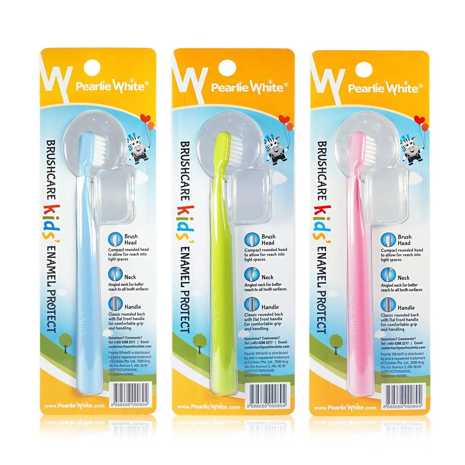 BrushCare Enamel Protect Kids Extra Soft Toothbrush Triple Pack