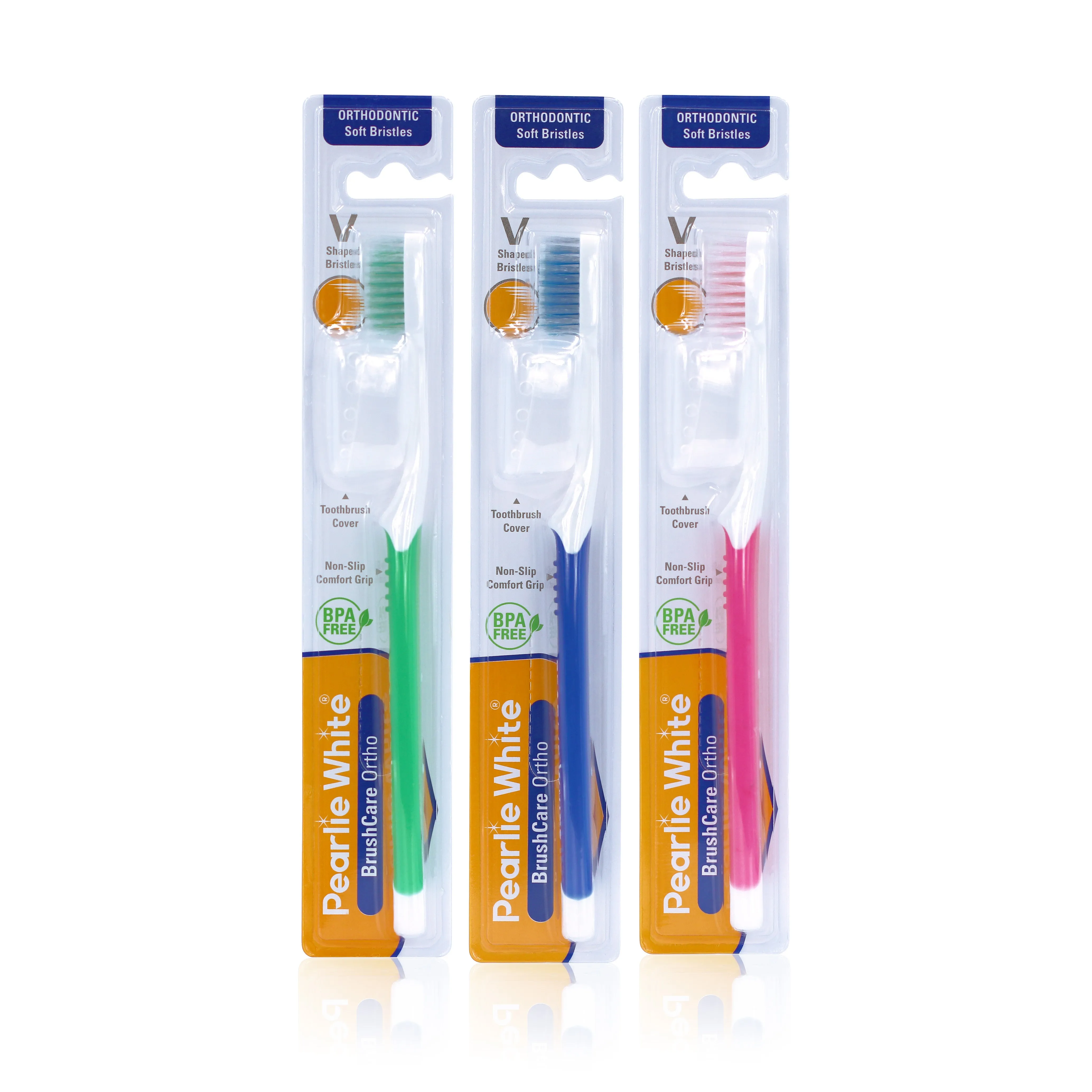 BrushCare Ortho Soft Toothbrush Triple Pack