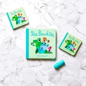 Brushies & Book - Finger Toothbrush Set