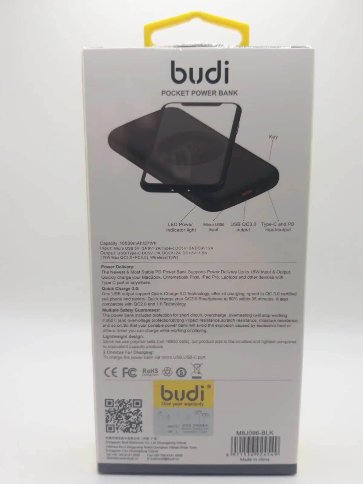 Budi Wireless Powerbank Charger Boost Your Smartphone Tablet