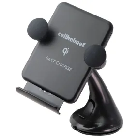 CellHelmet Qi Wireless Charger Car Mount (10W) - Black