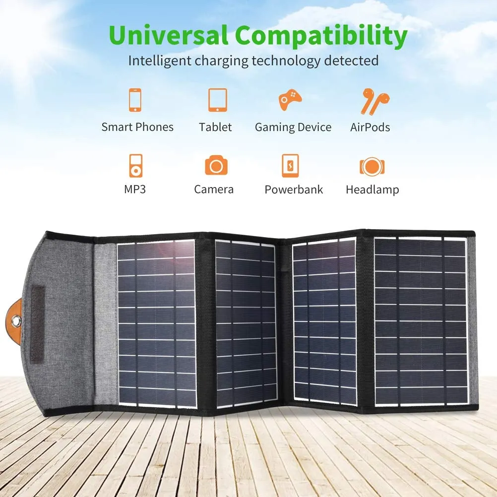 CHOETECH SC005 22W Portable Waterproof Foldable Solar Panel Charger