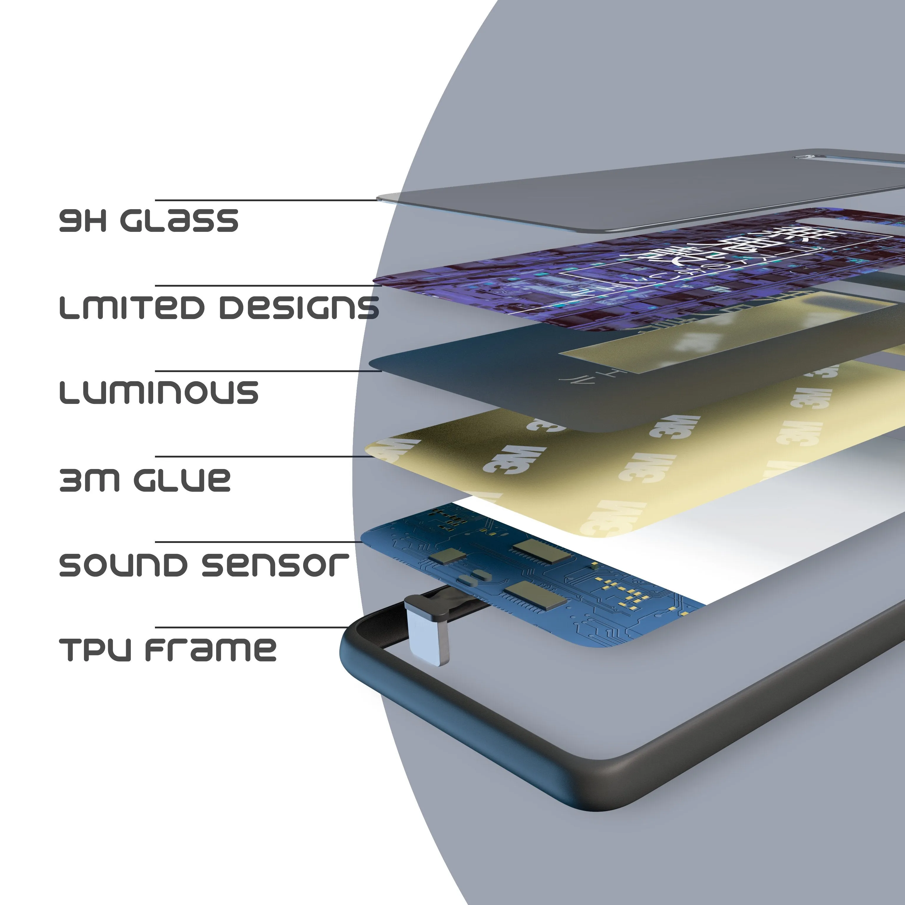 Chromatic Aberration LED Case for Samsung