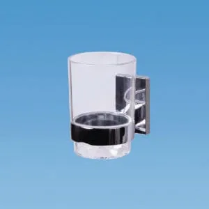 Chrome Glass And Holder