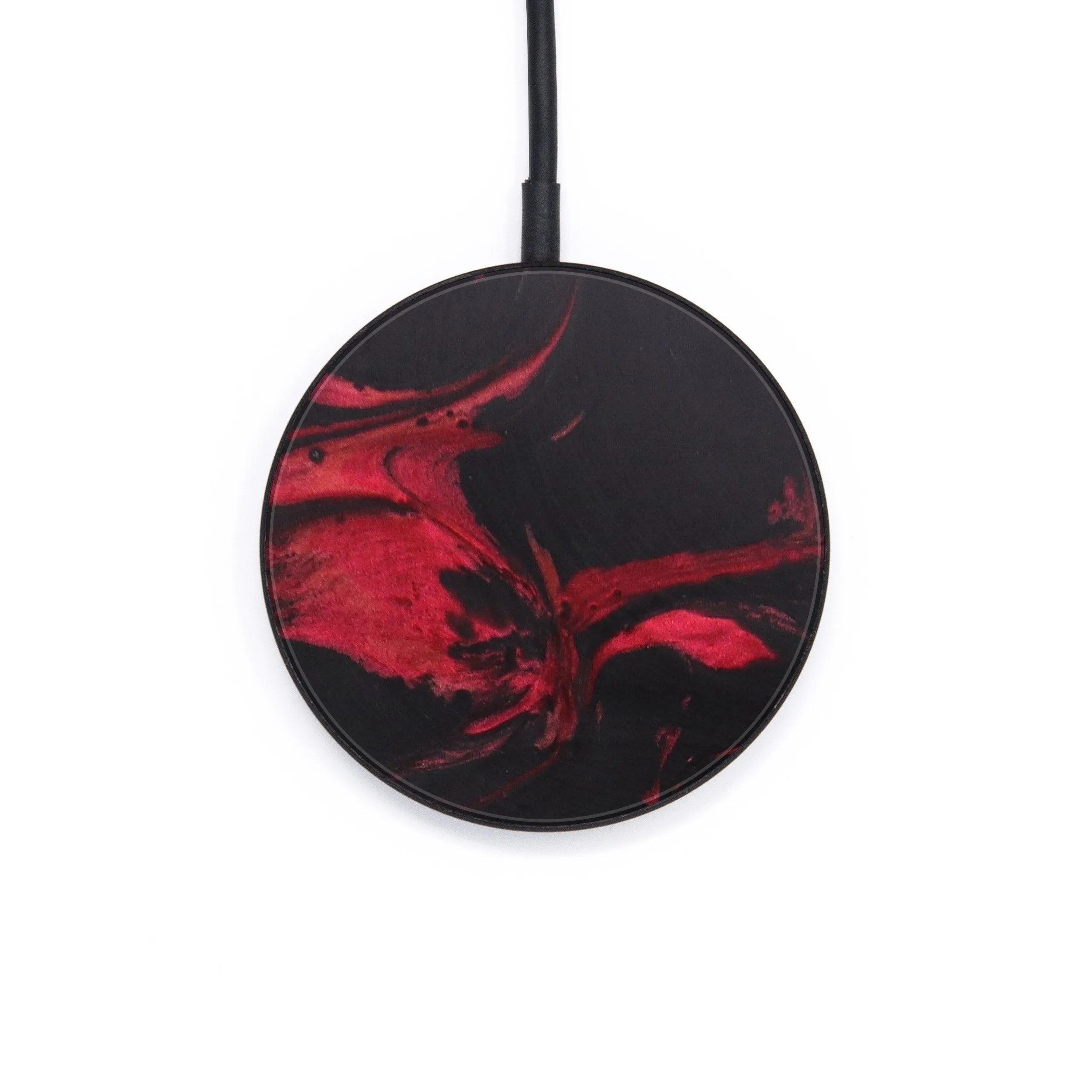 Circle ResinArt Wireless Charger - Neena (Dark Red, 605057)