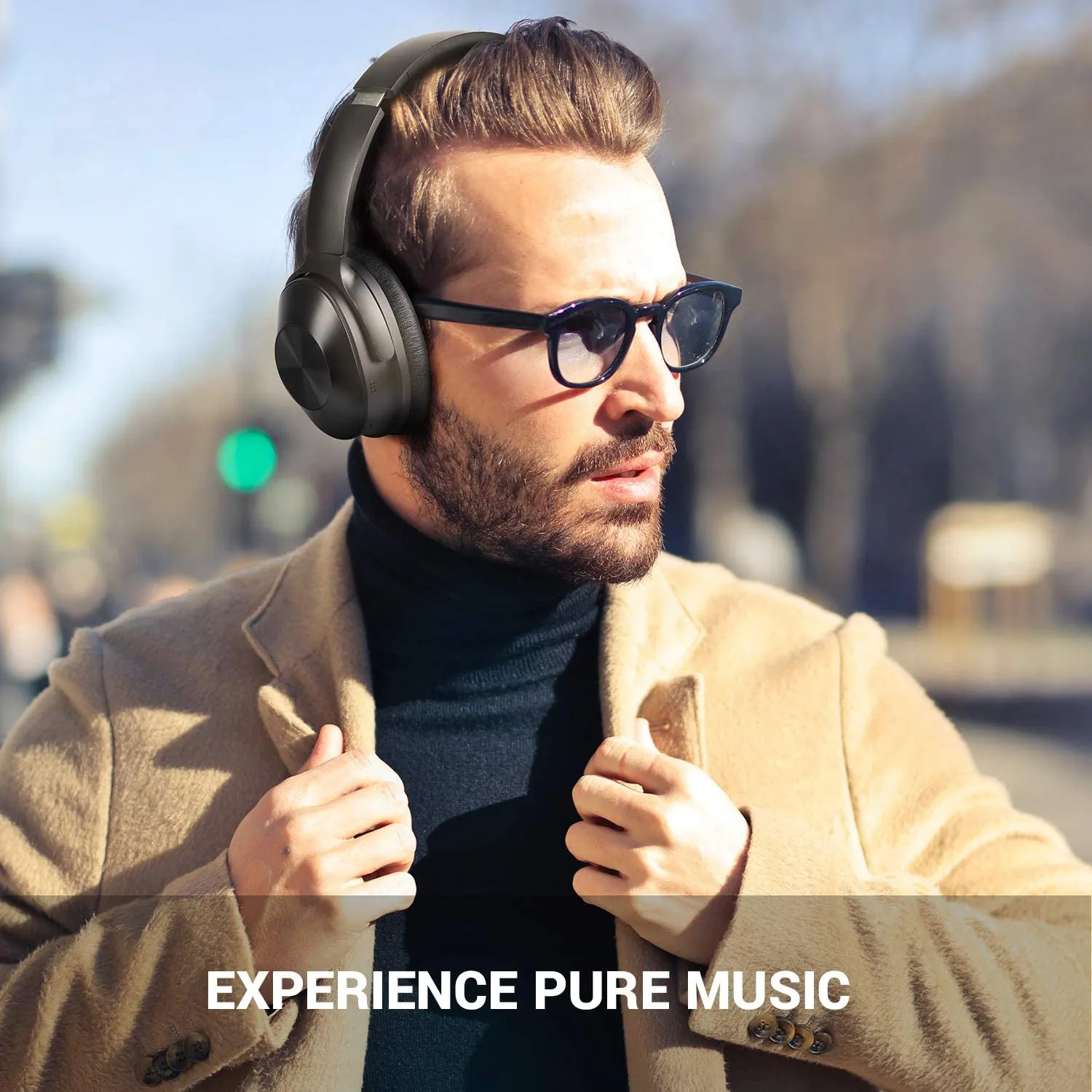 [CLEARANCE] Oneodio A9 Bluetooth Active Noise Cancelling Headphones for Travel, Work, PC and TV