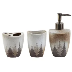 Clearwater Pines 3PC Bathroom Accessory Set