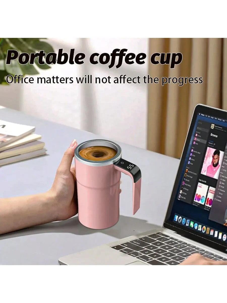 Coffee stirrer|Portable Electric Coffee Stirrer, Intelligent Temperature Display Coffee Cup