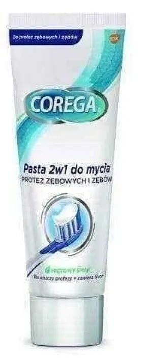 Corega Paste 2in1 for cleaning dentures and teeth 75ml