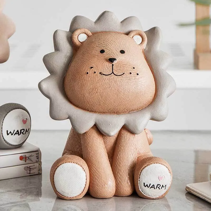 Cute Lion Piggy Bank