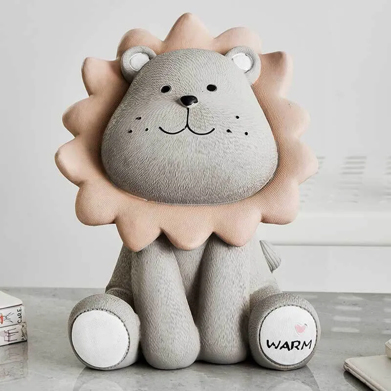 Cute Lion Piggy Bank