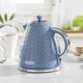 Daewoo Argyle 1.7L 3KW Pyramid Kettle - Blue