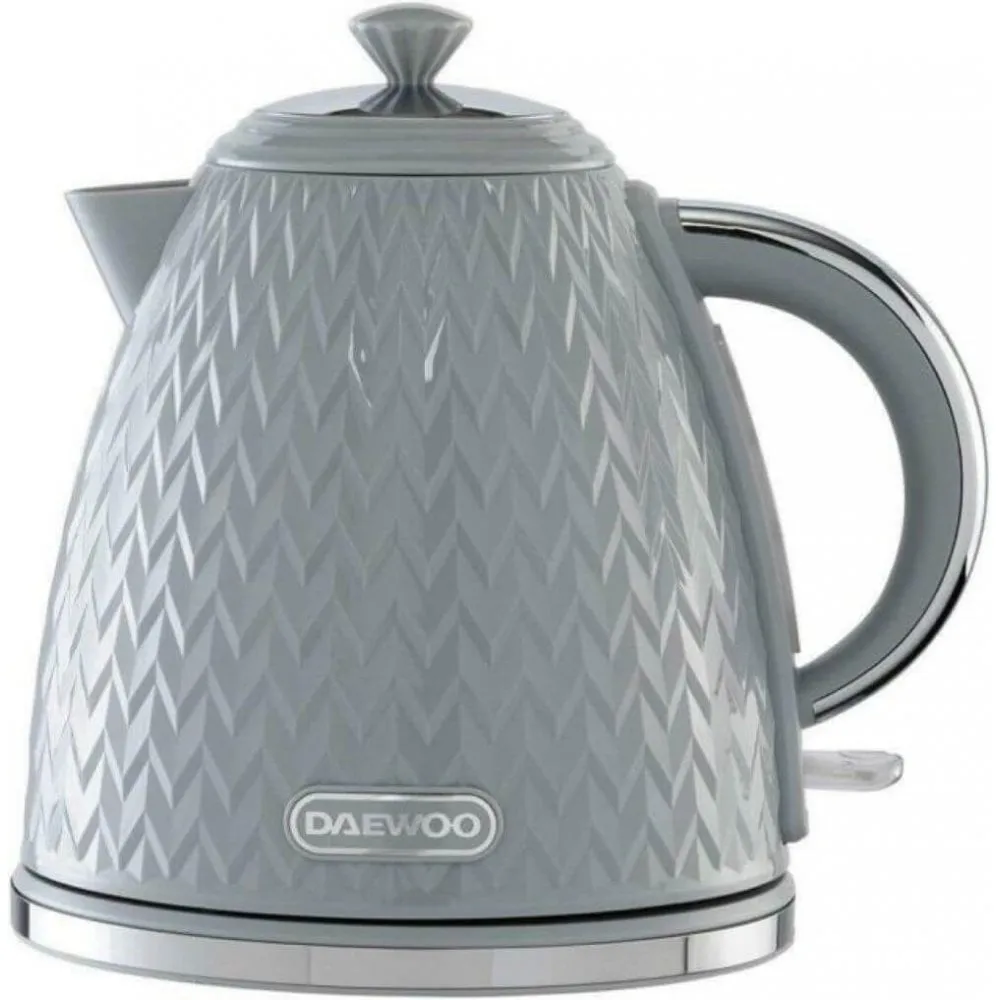 Daewoo Argyle 1.7L 3KW Pyramid Kettle - Grey