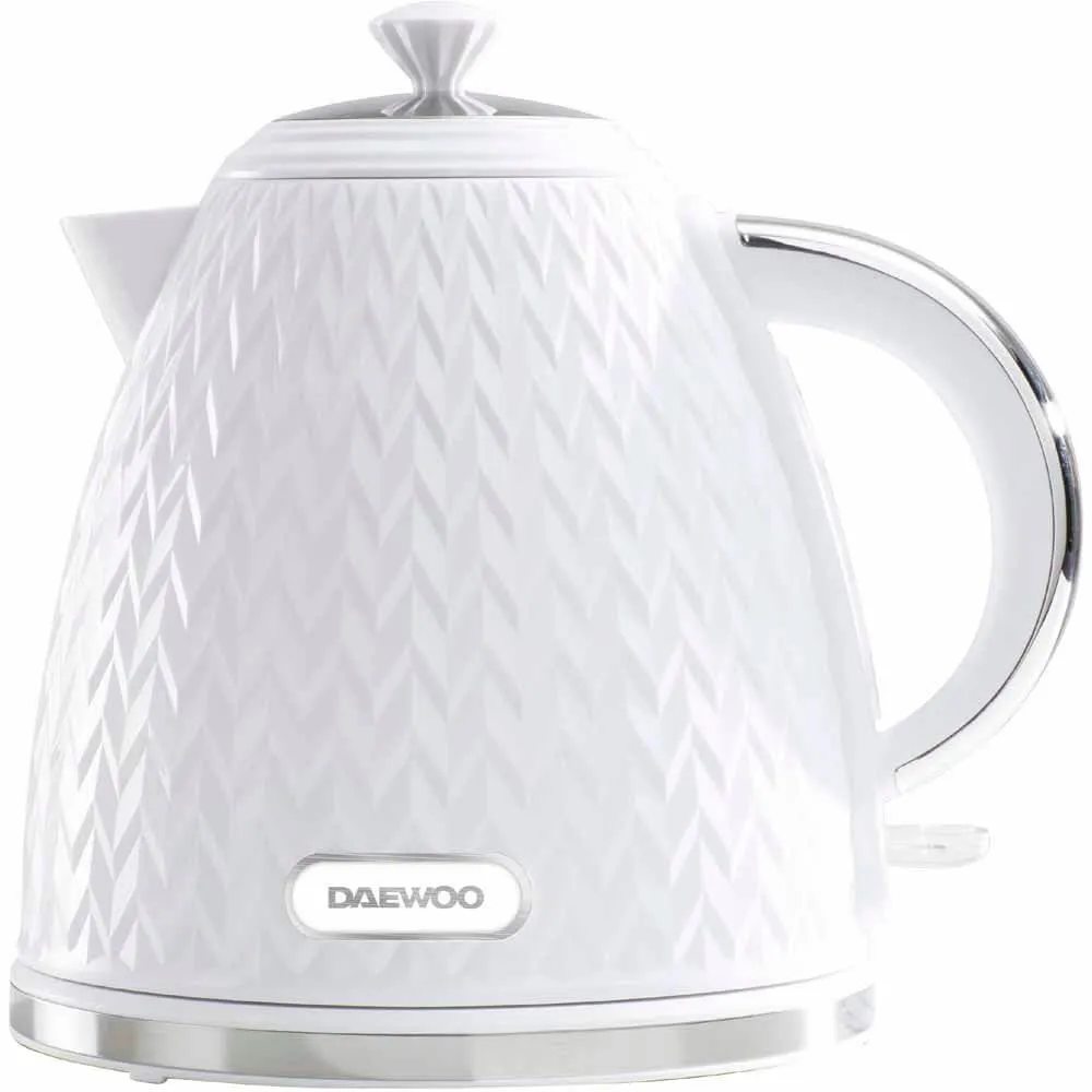 Daewoo Argyle 1.7L 3KW Pyramid Kettle - White