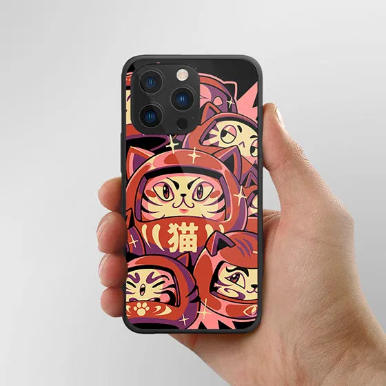 Daruma Cat LED Case for iPhone