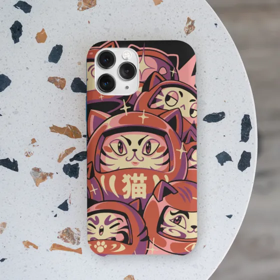 Daruma Cat LED Case for iPhone