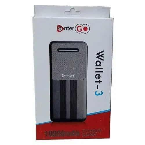 Dealsplant  EnterGo Power Bank 10000 mah  Wallet-3 for Smartphones and Tablets