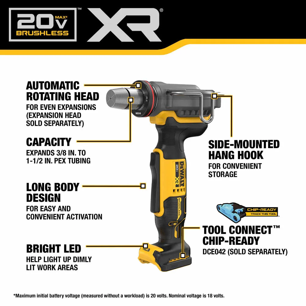 DeWalt DCE410B 20V MAX* XR 1-1/2" PEX Expander (Tool Only)