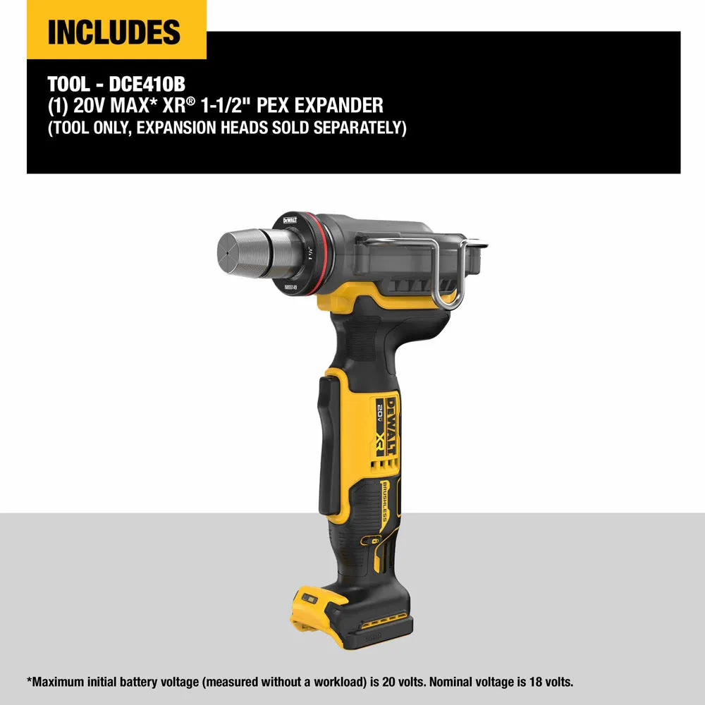 DeWalt DCE410B 20V MAX* XR 1-1/2" PEX Expander (Tool Only)