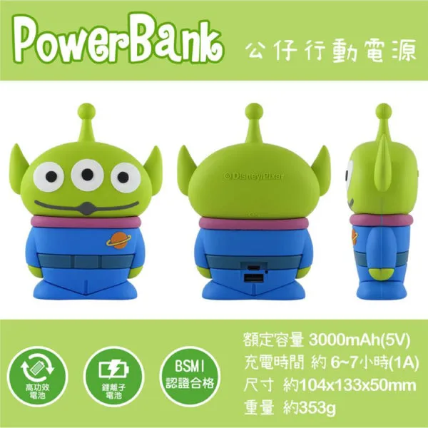 Disney Power Bank 3000mah (Alien/Winnie the Pooh/Stitch)