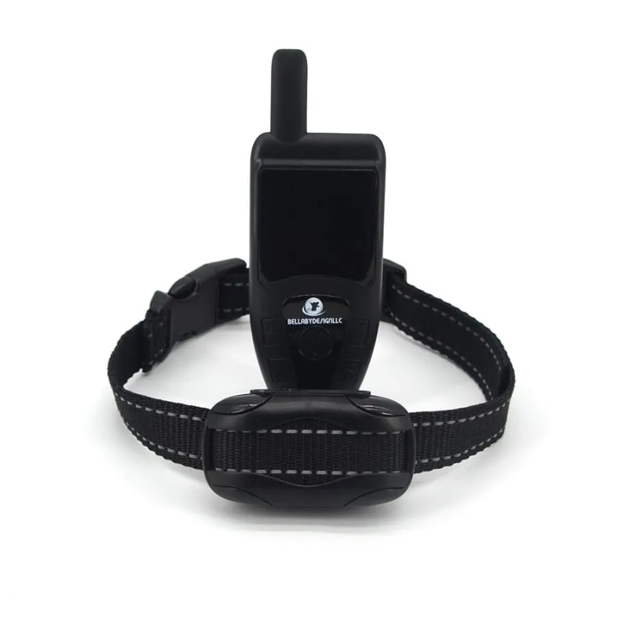 Dog Training Collar with remote Shock or No Shock COLOR Black