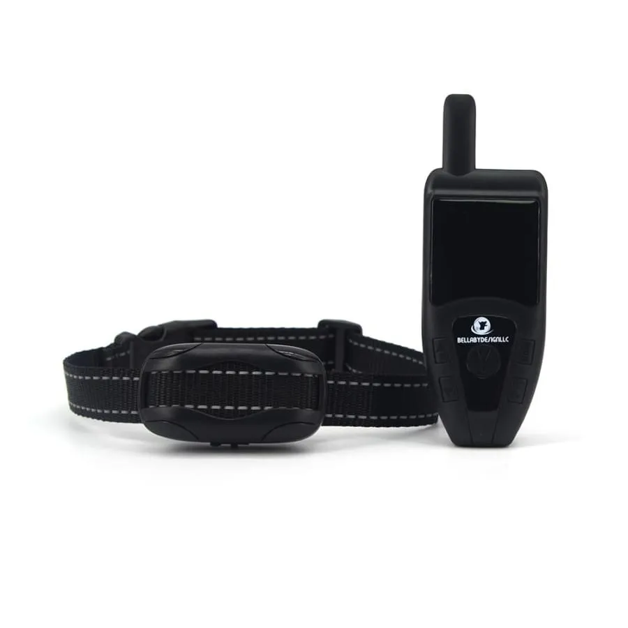 Dog Training Collar with remote Shock or No Shock COLOR Black