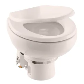 Dometic MasterFlush MF 7120 - Bone - Electric Macerating Toilet w/Orbit Base & Slow Close Seat - Freshwater - 12V