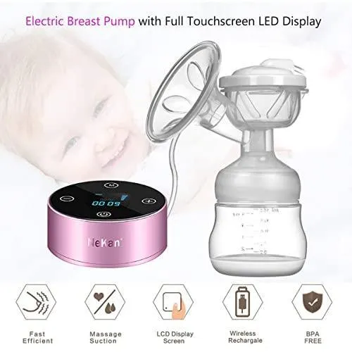 Electric Breast Pump, Rechargeable Breastfeeding Pump with 3 Modes 10 Levels.