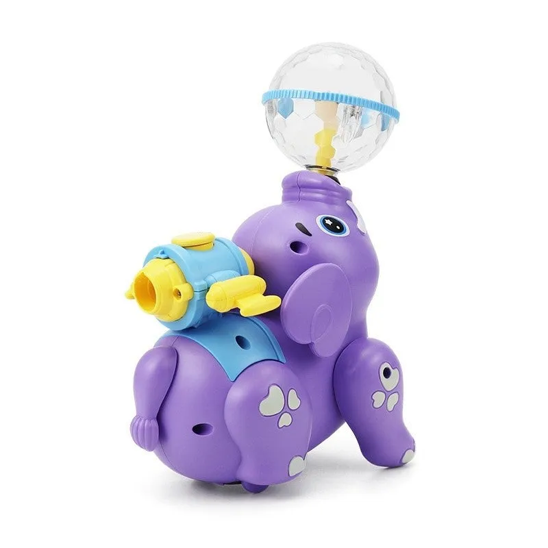 Electric Crawling Spray Elephant With Light & Sound