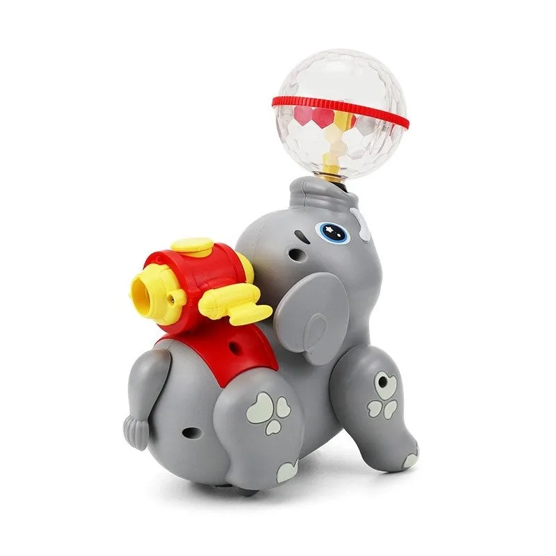 Electric Crawling Spray Elephant With Light & Sound