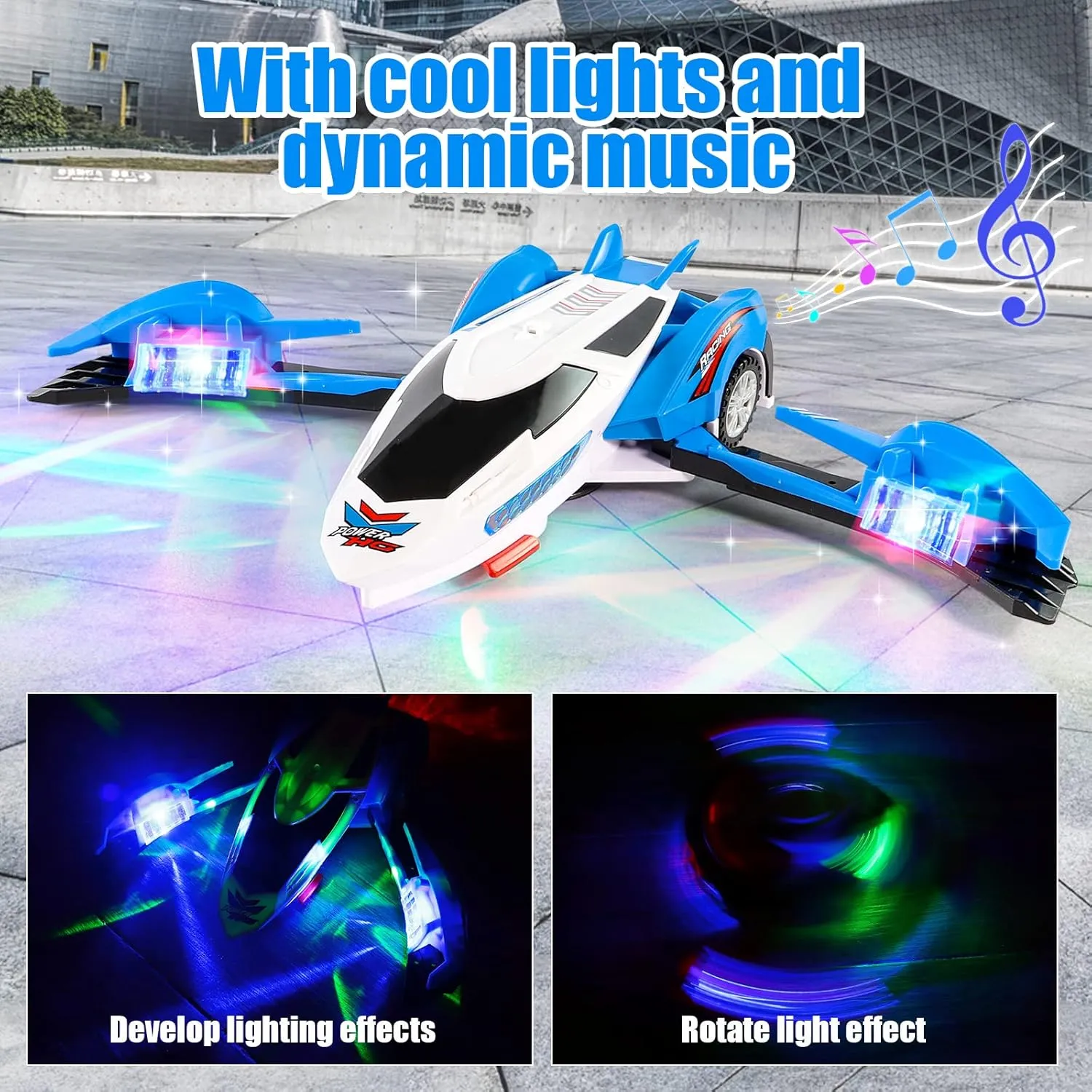 Electric Deformation Rotating Car With Light & Sound