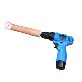 Electric drill rotating masturbation dildo machine