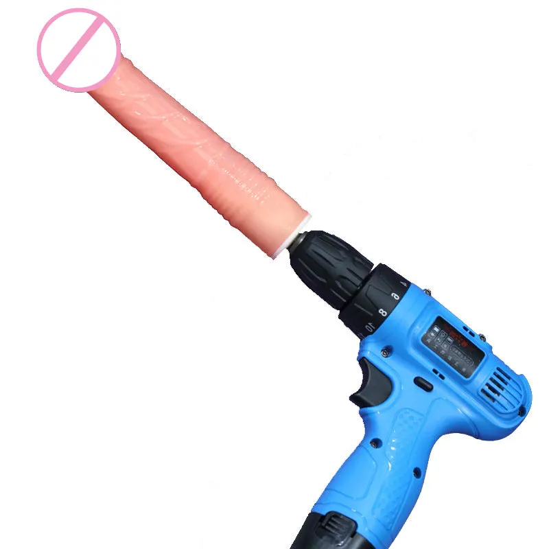 Electric drill rotating masturbation dildo machine