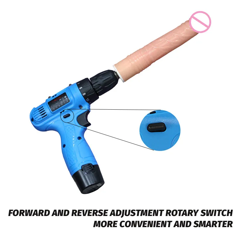 Electric drill rotating masturbation dildo machine