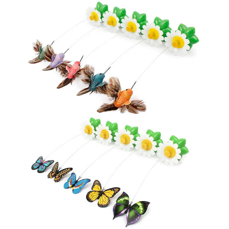 Electric Rotating Colorful Butterfly Toy for Cats