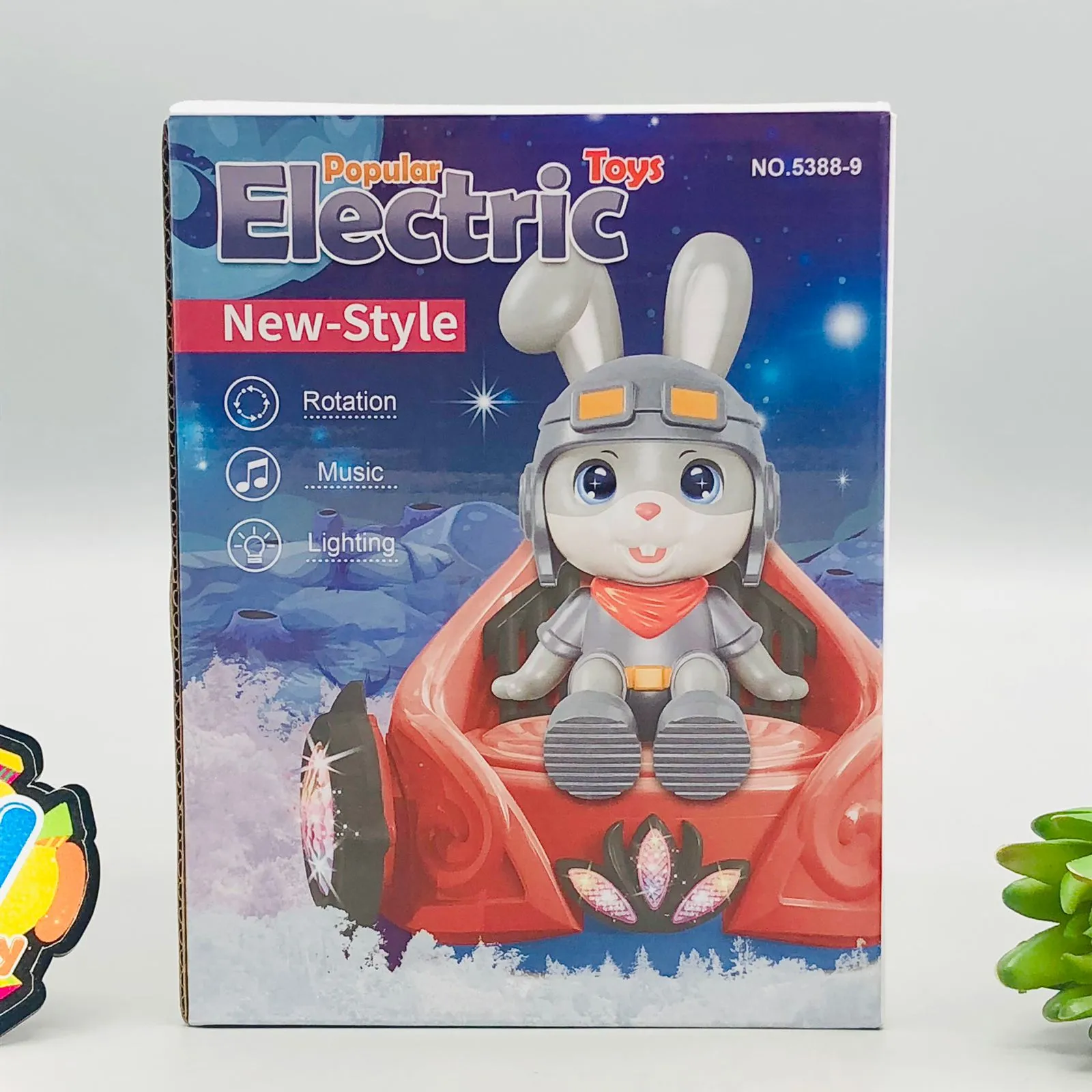 Electric Rotating Fangle Rabbit With Light & Music