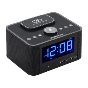 Emberton Bodmin Multi-Function Alarm Clock with Wireless Charging & Speaker