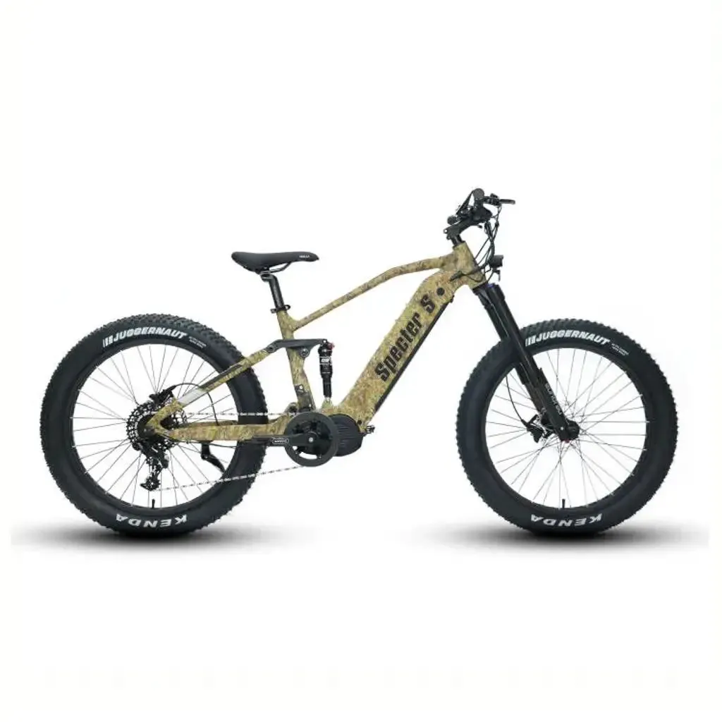 Eunorau Specter S 48V 1000W Full Suspension Dual Battery Electric Hunting Mountain Bike