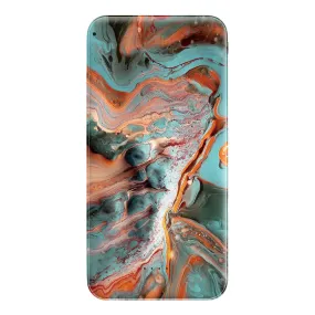 Flame & Sea Marbling Pattern USB Portable Charger Power Bank Creative Gift