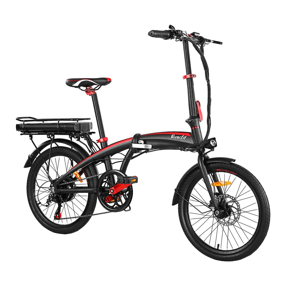 Folding Electric Commuter Bike, 250W Motor, Shimano 7-Speed - Everfit