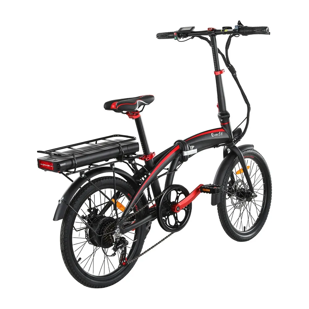 Folding Electric Commuter Bike, 250W Motor, Shimano 7-Speed - Everfit