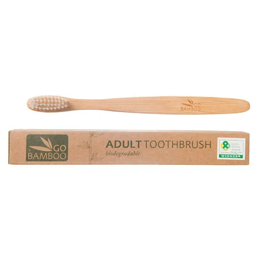 GO BAMBOO Adult Toothbrush Biodegradable