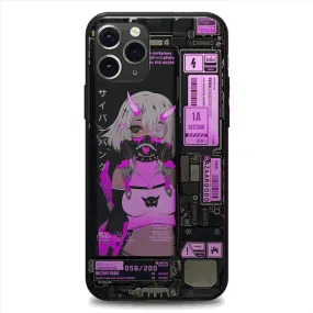 Gothic Cyberpunk Industrial LED Case for iPhone