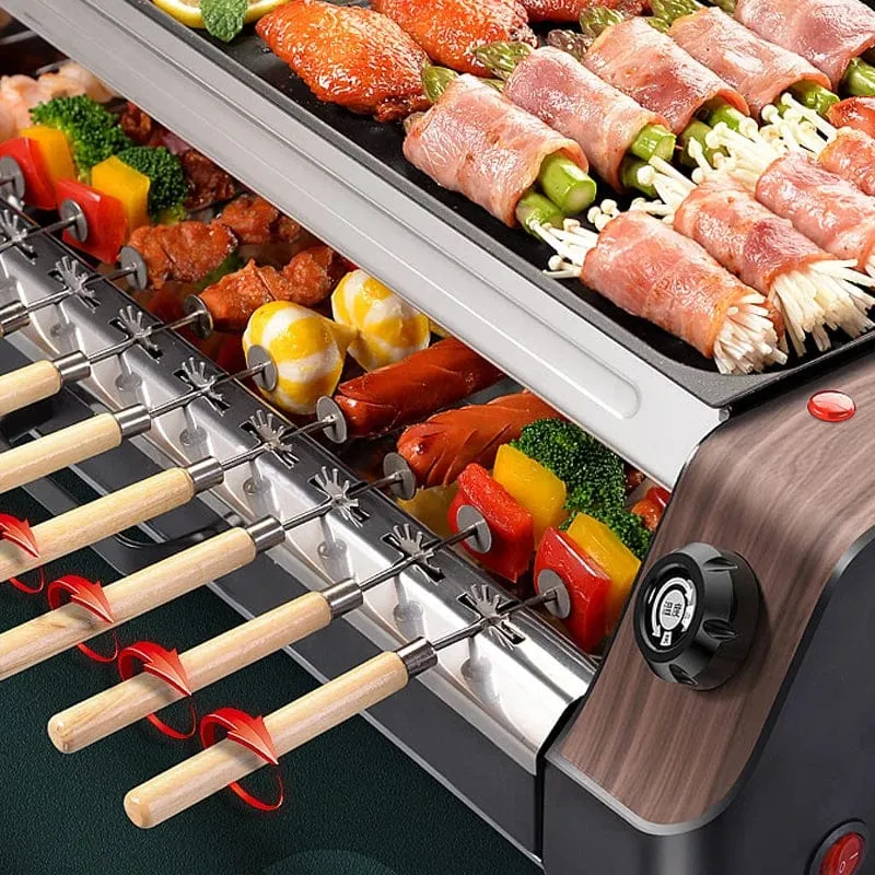 GrillMaster Pro360 Smokeless Rotating Electric BBQ Grill