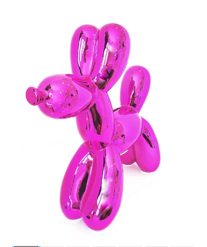 Hipchik Hot Pink Balloon Dog Bank 12"