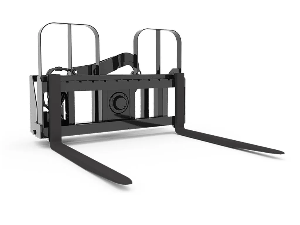 HLA rotating pallet forks for skid steer