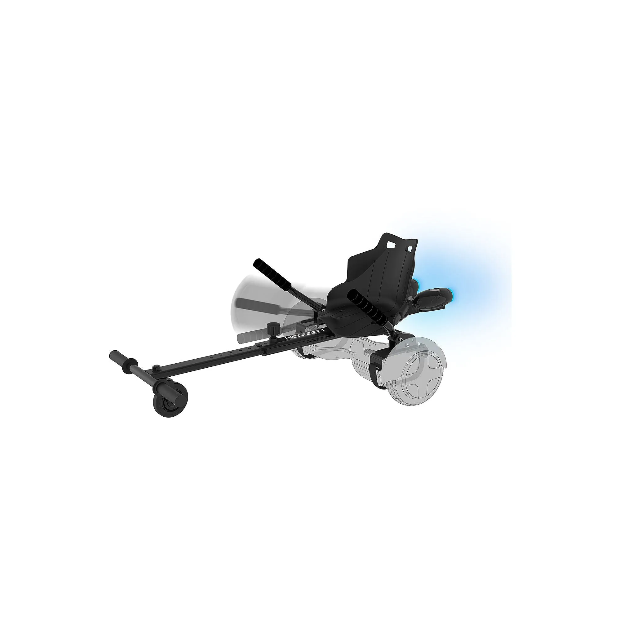 Hover-1 HY-F1-BGY-BLK Falcon-1 Buggy Attachment for Hoverboards